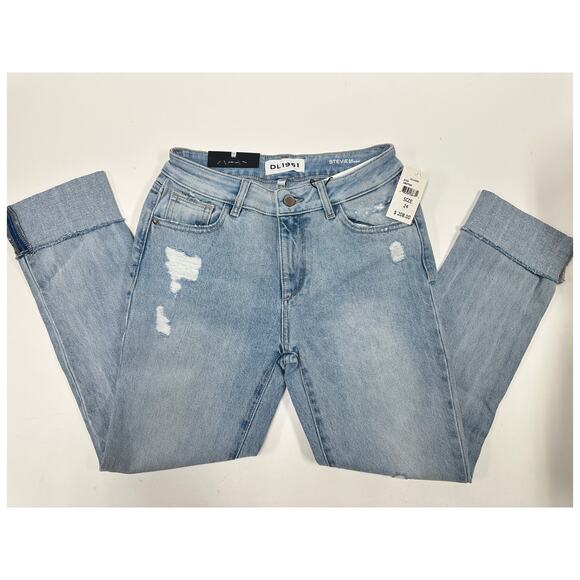 DL1961 Stevie Mid-Rise Straight Leg Jeans Size: US 24 Brand New - Picture 3 of 9